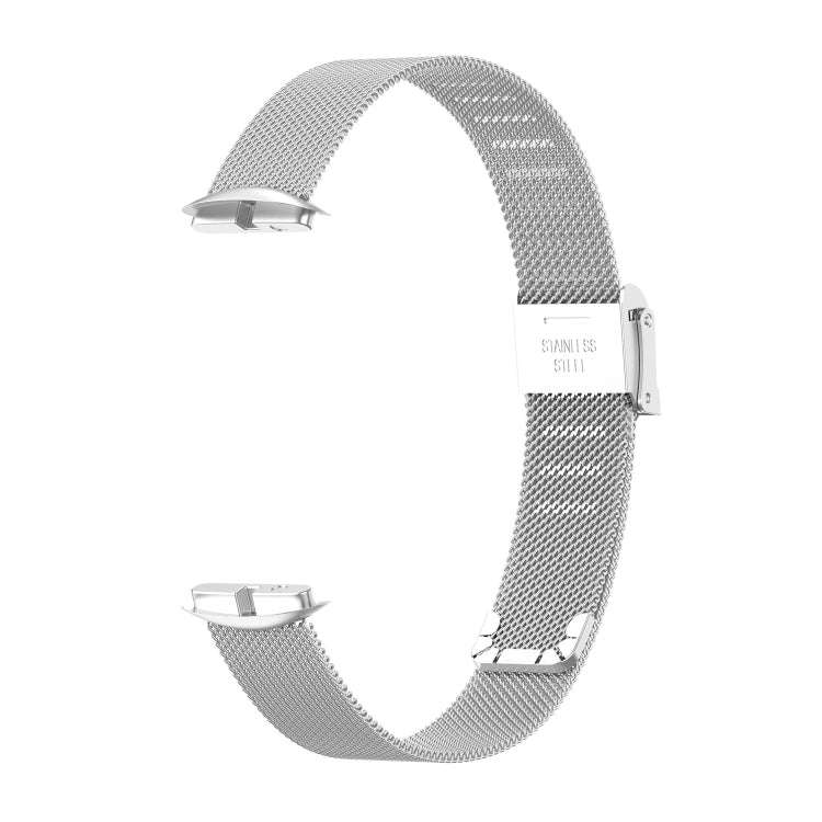 For Fitbit Luxe Clip-on Metal Watch Band(Silver)