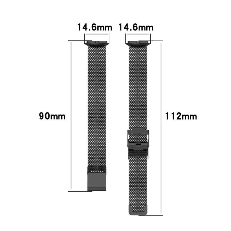 For Fitbit Luxe Clip-on Metal Watch Band(Silver)