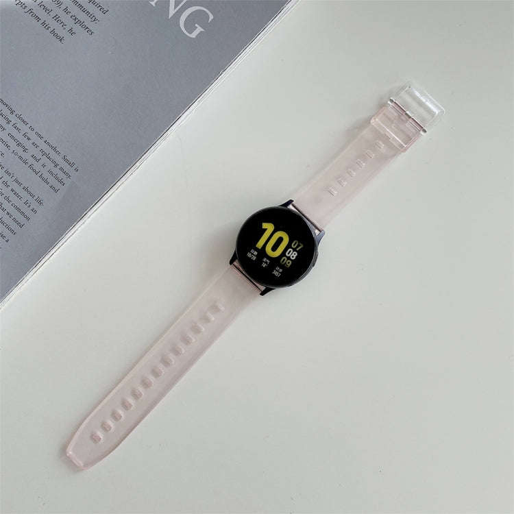 For Samsung Galaxy Watch Active 2/Garmin Venu 20mm Universal Discoloration in Sun Silicone Watch ...