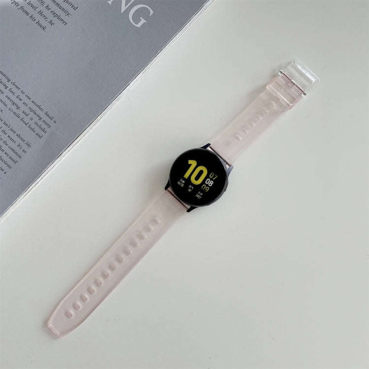 For Samsung Galaxy Watch Active 2/Garmin Venu 20mm Universal Discoloration in Sun Silicone Watch ...