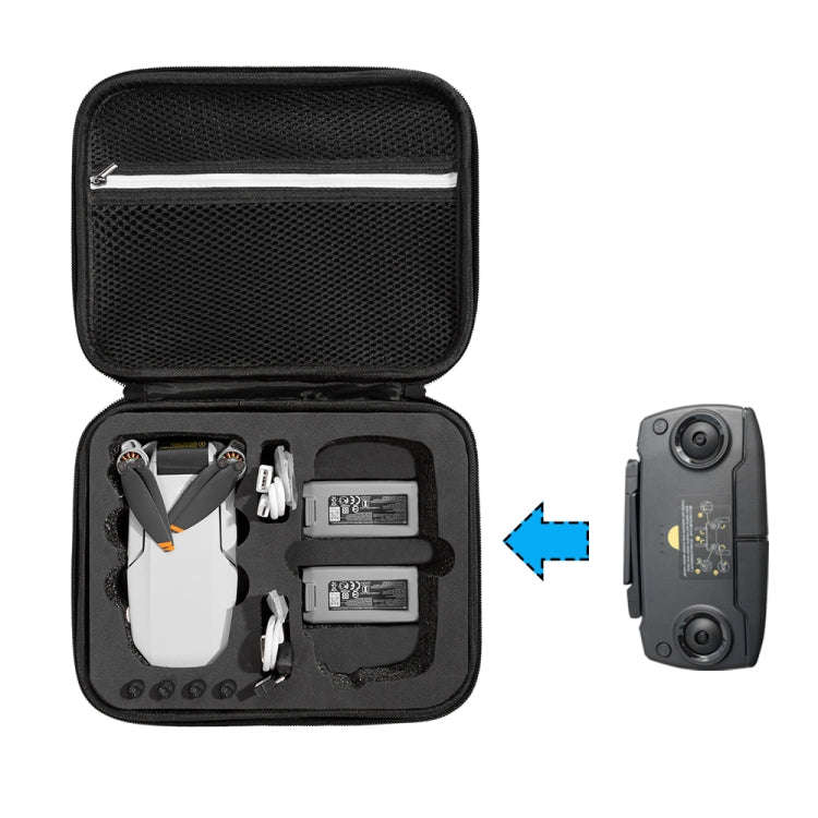 Shockproof Nylon Carrying Hard Case Storage Bag for DJI Mavic Mini SE, Size: 24 x 19 x 9cm(Black ...