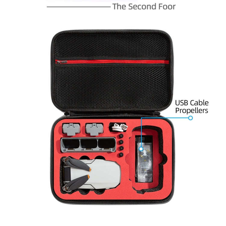 For DJI Mini SE Shockproof Carrying Hard Case Storage Bag, Size: 21.5 x 29.5 x 10cm(Grey + Black ...