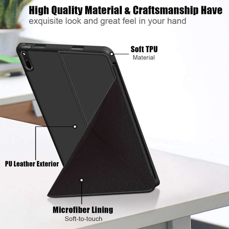For Huawei MatePad 11 2021 Multi-folding Horizontal Flip PU Leather Shockproof Case with Holder &...