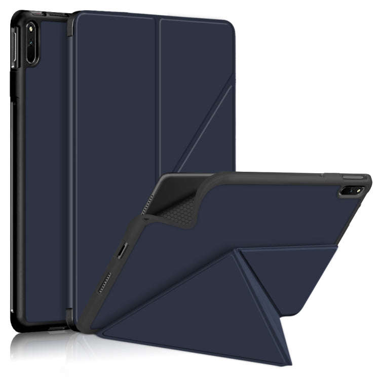 For Huawei MatePad 11 2021 Multi-folding Horizontal Flip PU Leather Shockproof Case with Holder &...