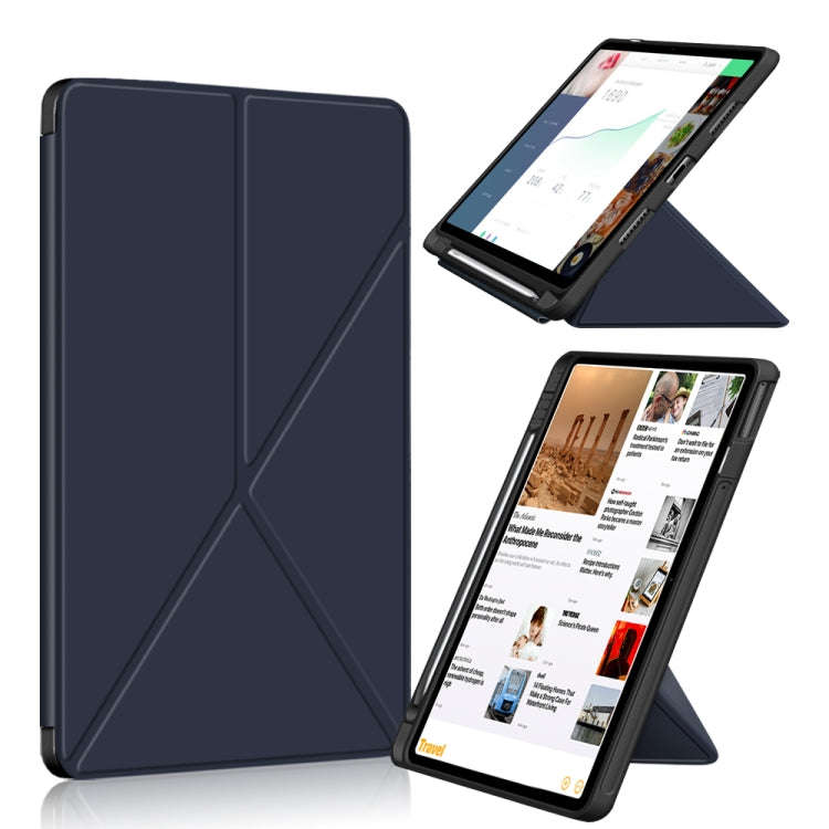 For Huawei MatePad 11 2021 Multi-folding Horizontal Flip PU Leather Shockproof Case with Holder &...
