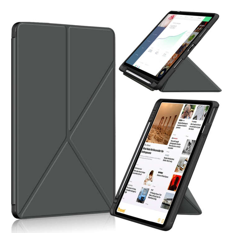 For Huawei MatePad 11 2021 Multi-folding Horizontal Flip PU Leather Shockproof Case with Holder &...