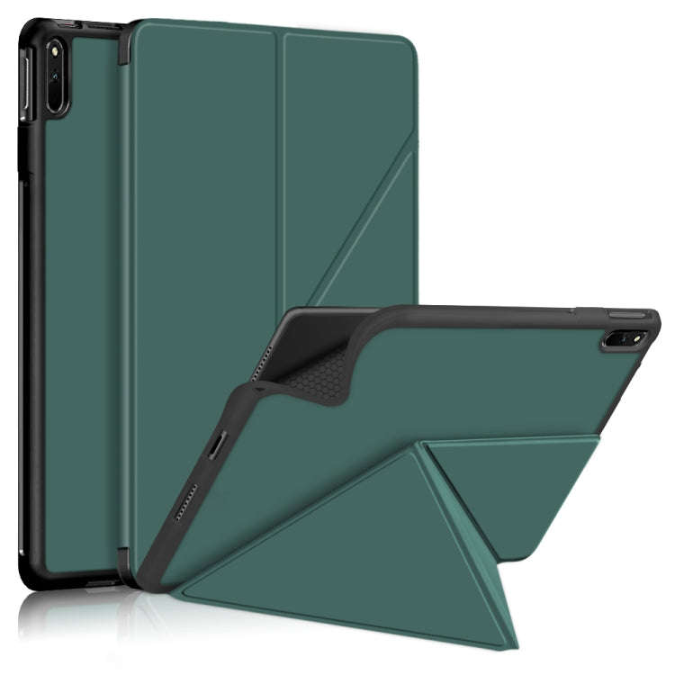 For Huawei MatePad 11 2021 Multi-folding Horizontal Flip PU Leather Shockproof Case with Holder &...