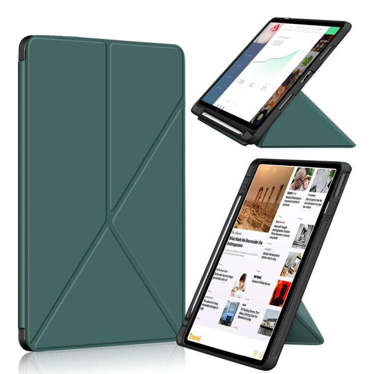 For Huawei MatePad 11 2021 Multi-folding Horizontal Flip PU Leather Shockproof Case with Holder &...