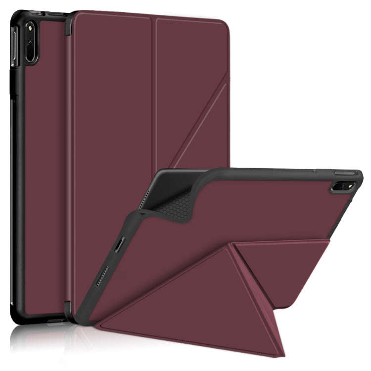 For Huawei MatePad 11 2021 Multi-folding Horizontal Flip PU Leather Shockproof Case with Holder &...
