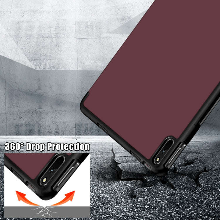 For Huawei MatePad 11 2021 Multi-folding Horizontal Flip PU Leather Shockproof Case with Holder &...