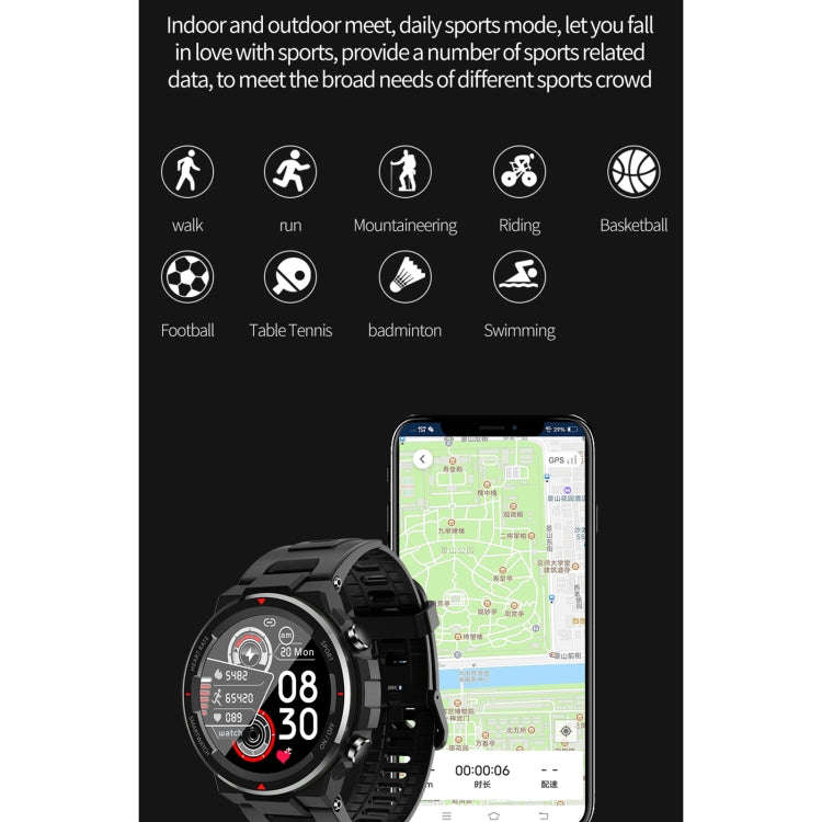 Q70C 1.28 inch TFT Touch Screen Bluetooth 5.0 IP67 Waterproof Smart Watch, Support Sleep Monitori...