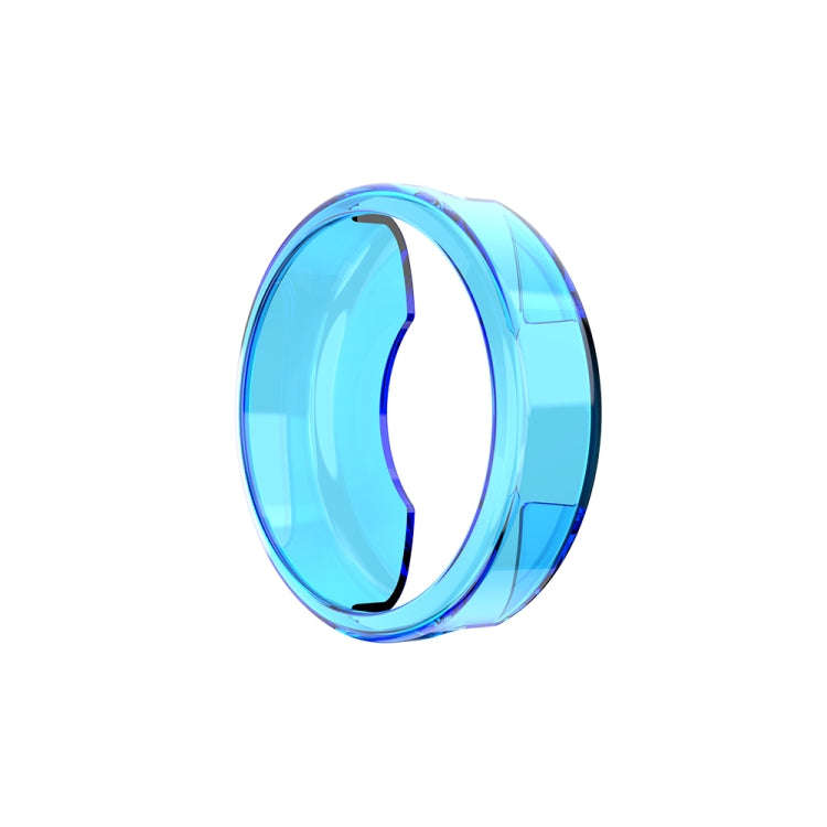 For Garmin Lily TPU Half-pack Candy Color Protective Case(Transparent Blue)