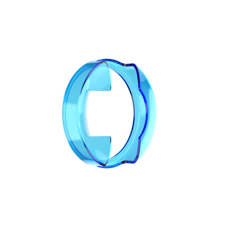 For Garmin Lily TPU Half-pack Candy Color Protective Case(Transparent Blue)