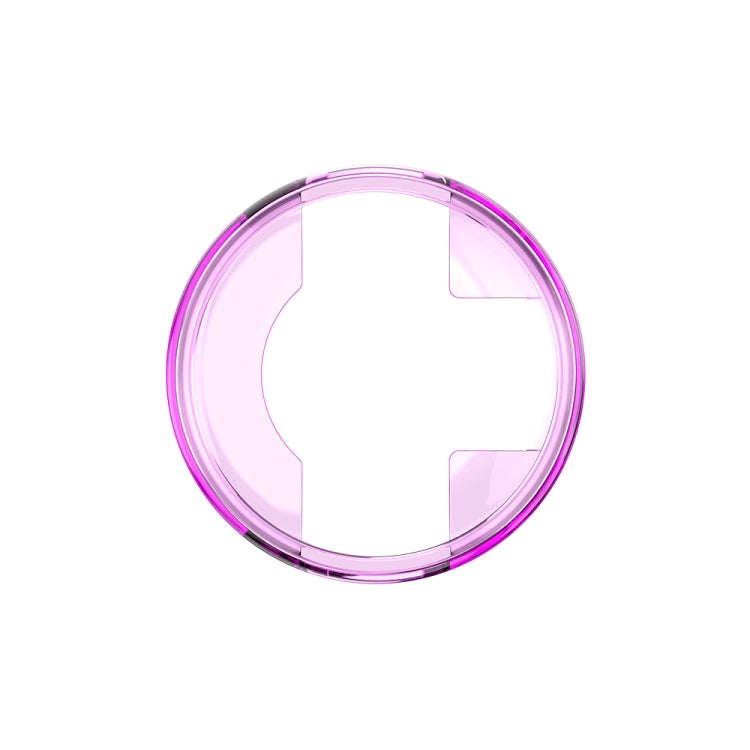 For Garmin Lily TPU Half-pack Candy Color Protective Case(Transparent Purple)