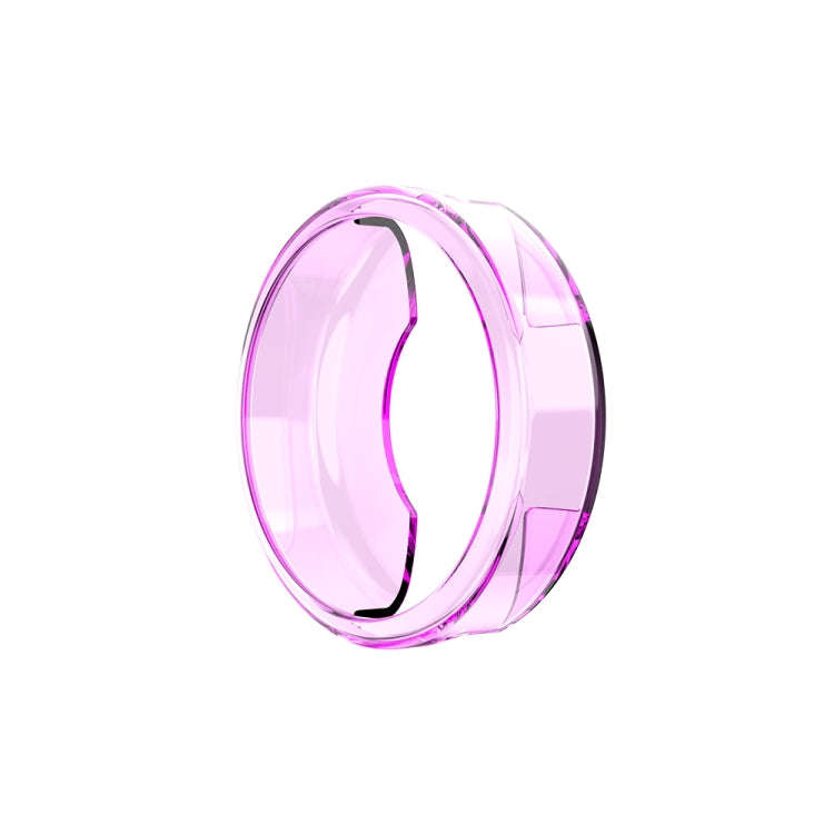For Garmin Lily TPU Half-pack Candy Color Protective Case(Transparent Purple)