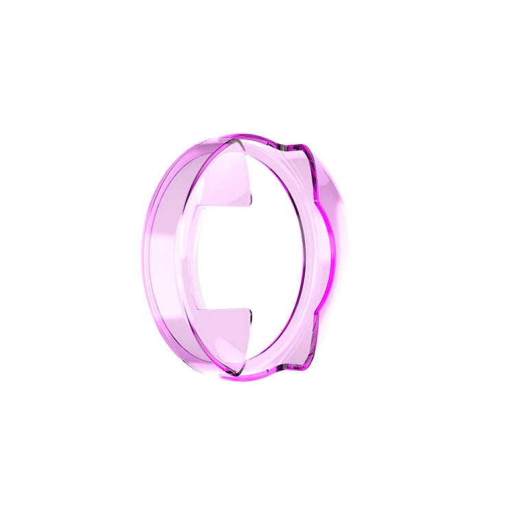 For Garmin Lily TPU Half-pack Candy Color Protective Case(Transparent Purple)