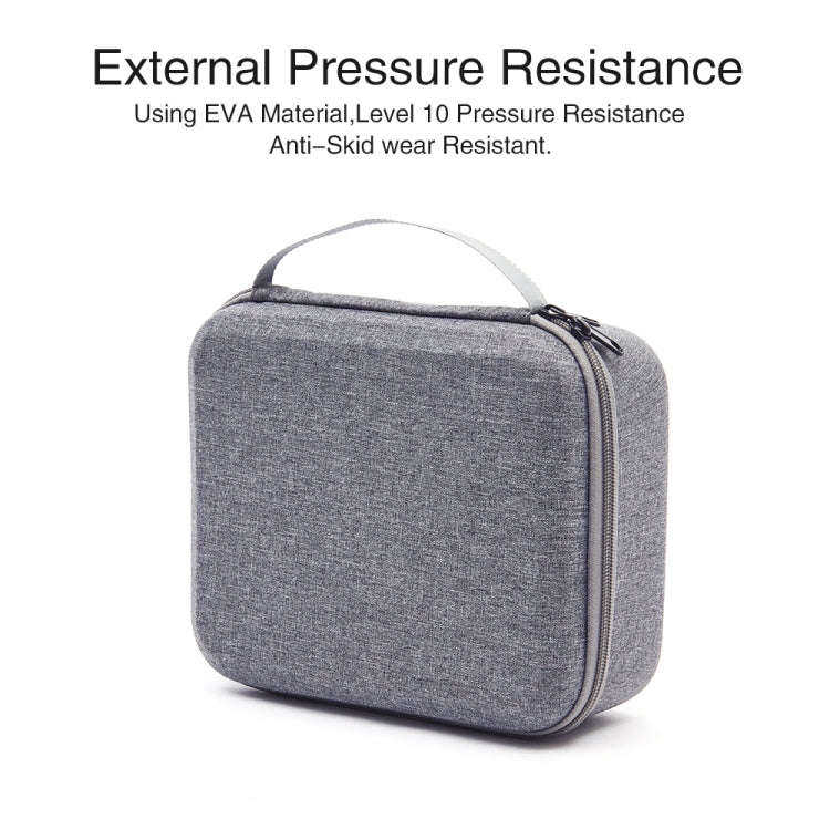 For DJI Mini SE Shockproof Carrying Hard Case Storage Bag, Size: 24 x 19 x 9cm(Grey + Red Liner)