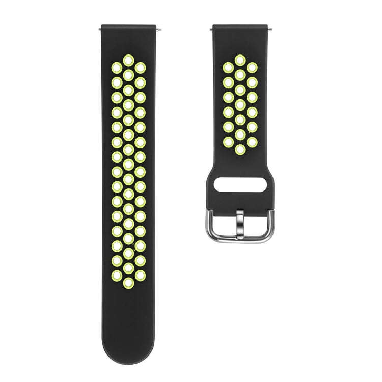 For Galaxy Watch 46 / S3 / Huawei Watch GT 1 / 2 22mm Smart Watch Silicone Double Color Watch Ban...