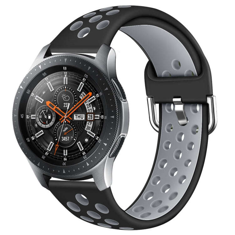 For Galaxy Watch 46 / S3 / Huawei Watch GT 1 / 2 22mm Smart Watch Silicone Double Color Watch Ban...