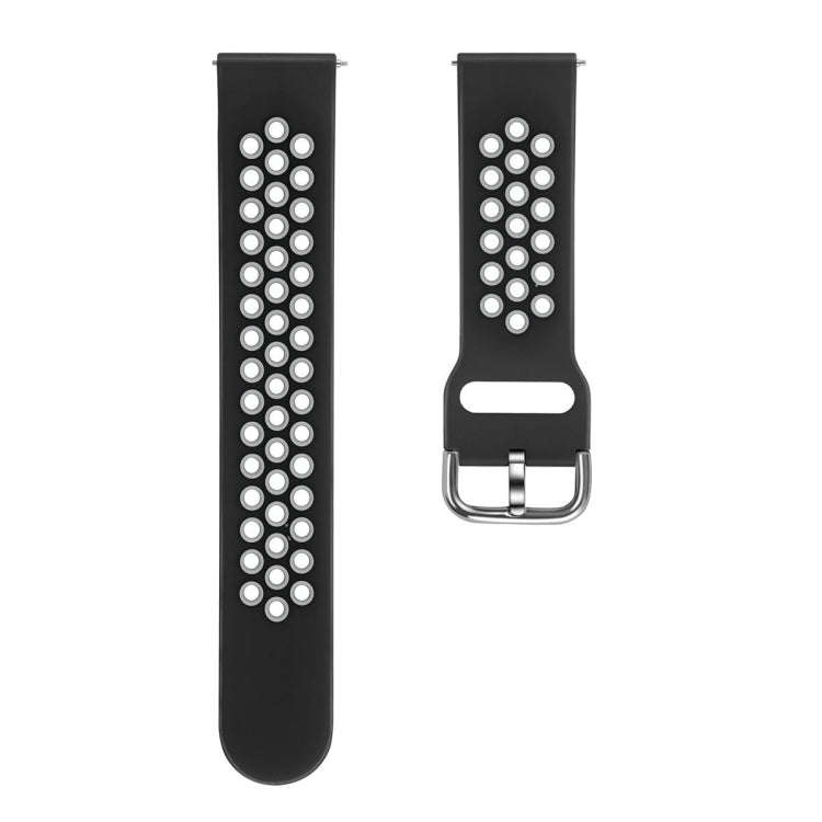 For Galaxy Watch 46 / S3 / Huawei Watch GT 1 / 2 22mm Smart Watch Silicone Double Color Watch Ban...