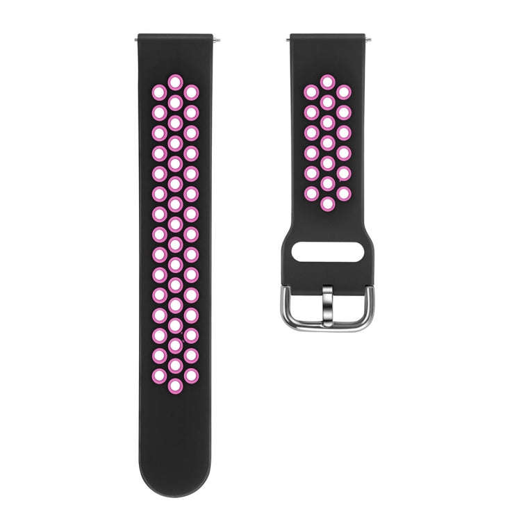 For Galaxy Watch 46 / S3 / Huawei Watch GT 1 / 2 22mm Smart Watch Silicone Double Color Watch Ban...