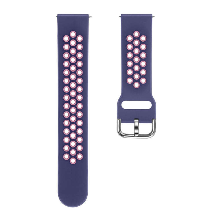For Galaxy Watch 46 / S3 / Huawei Watch GT 1 / 2 22mm Smart Watch Silicone Double Color Watch Ban...