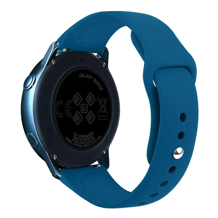 For Samsung Galaxy Watch Active2 Bluetooth Version 40mm Smart Watch Solid Color Silicone Watch Ba...