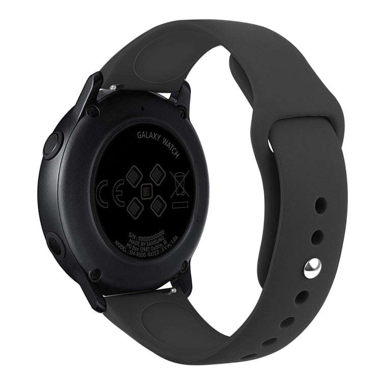 For Samsung Galaxy Watch Active2 Bluetooth Version 40mm Smart Watch Solid Color Silicone Watch Ba...