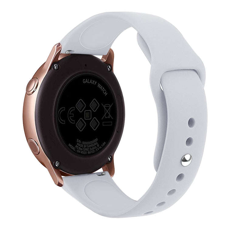 For Samsung Galaxy Watch Active2 Bluetooth Version 40mm Smart Watch Solid Color Silicone Watch Ba...