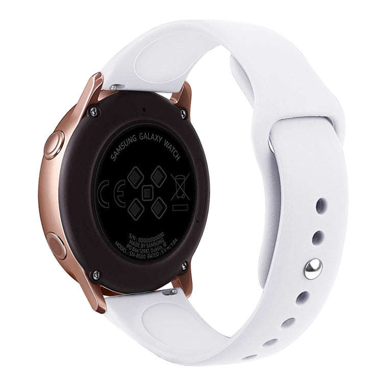 For Samsung Galaxy Watch Active2 Bluetooth Version 40mm Smart Watch Solid Color Silicone Watch Ba...