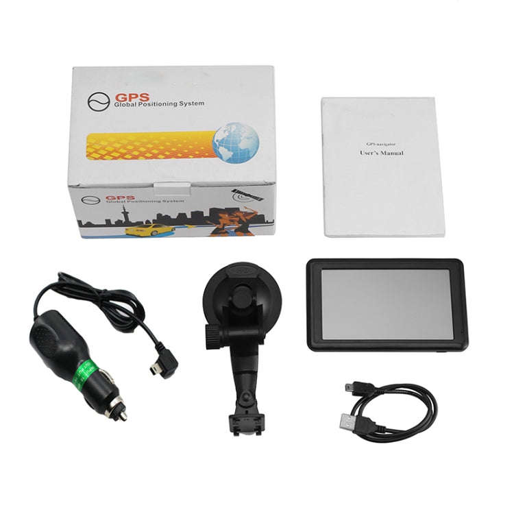 Q5 Car 5 inch HD TFT Touch Screen GPS Navigator Support TF Card / MP3 / FM Transmitter, Specifica...
