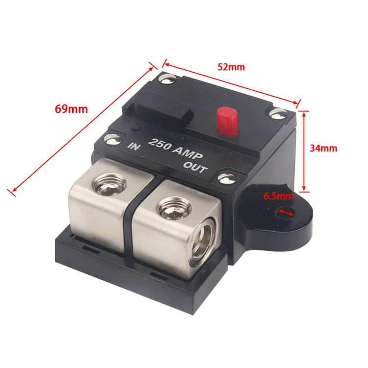 A6072 250A Car / Yacht Audio Circuit Breaker with Accessory