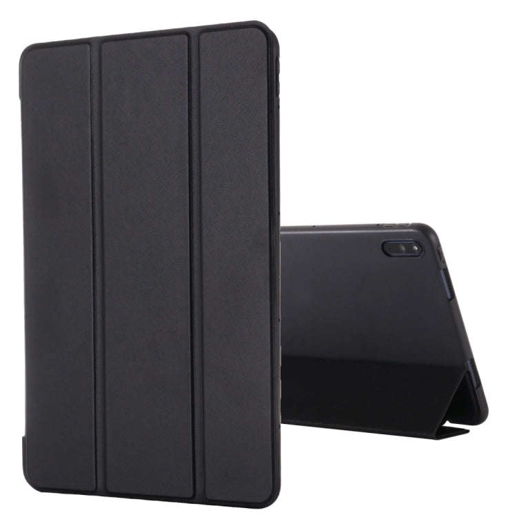 For Huawei MatePad 11 (2021) GEBEI Shockproof Horizontal Flip Leather Case with Three-folding Hol...
