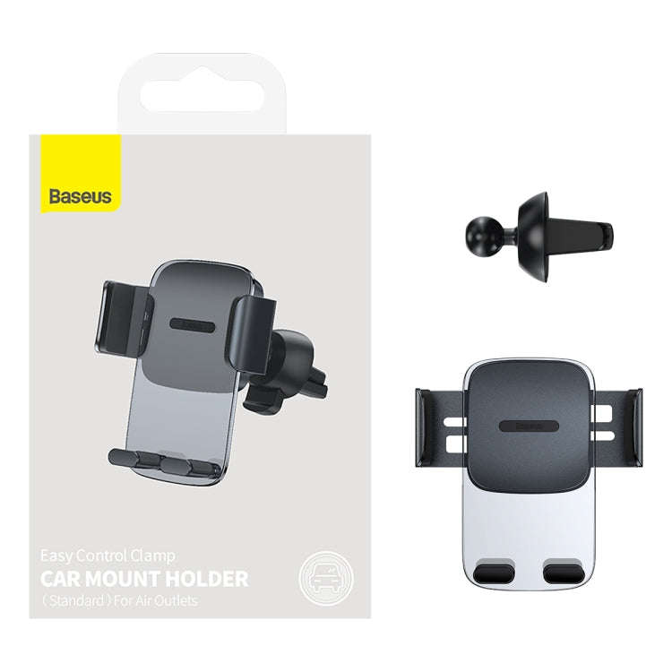 Baseus SUYK000101 Easy to Control Clamping Car Phone Holder Outlet Version(Dark Sky Black)