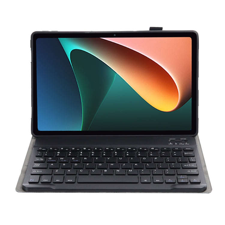 A0N5 Ultra-thin Detachable Lambskin Texture TPU Bluetooth Keyboard Leather Tablet Case with Holde...