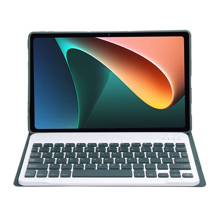 A0N5 Ultra-thin Detachable Lambskin Texture TPU Bluetooth Keyboard Leather Tablet Case with Holde...