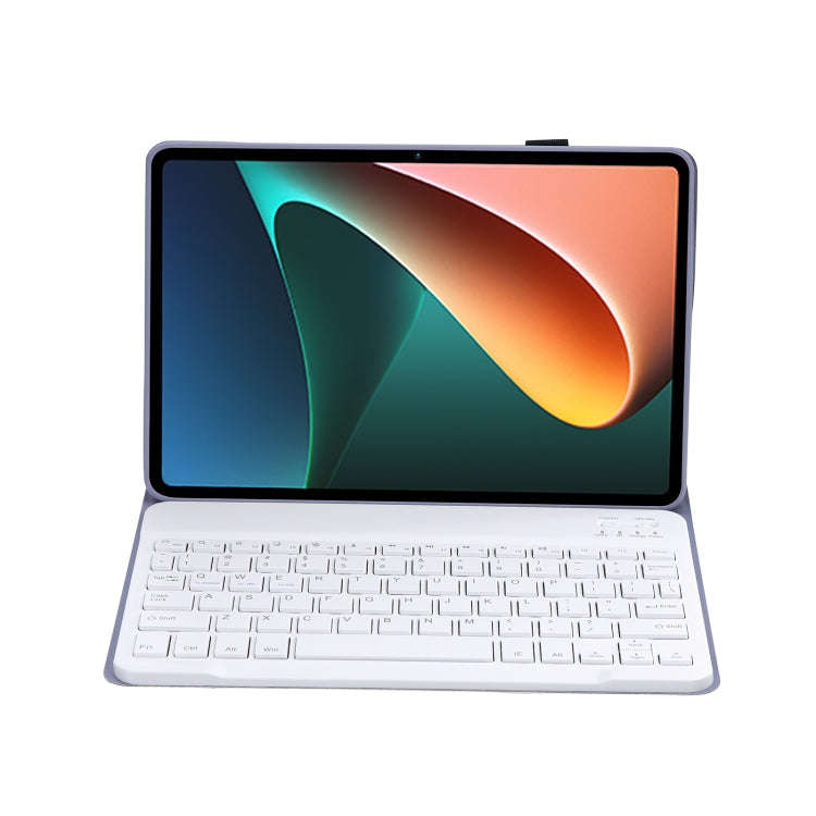 A0N5 Ultra-thin Detachable Lambskin Texture TPU Bluetooth Keyboard Leather Tablet Case with Holde...