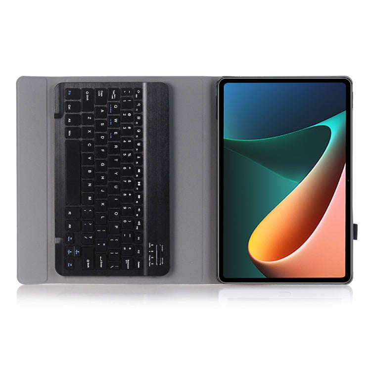 A0N5 Ultra-thin Detachable Lambskin Texture TPU Bluetooth Keyboard Leather Tablet Case with Holde...