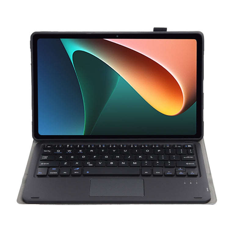 A0N5-A Ultra-thin Detachable Lambskin Texture TPU Bluetooth Keyboard Leather Tablet Case with Hol...