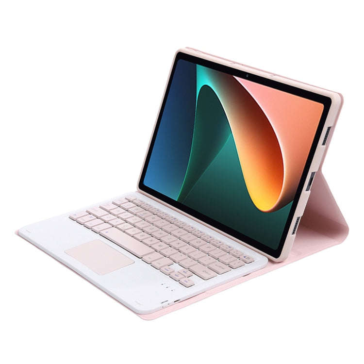 A0N5-A Ultra-thin Detachable Lambskin Texture TPU Bluetooth Keyboard Leather Tablet Case with Hol...