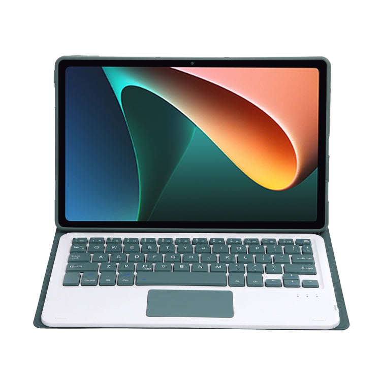 A0N5-A Ultra-thin Detachable Lambskin Texture TPU Bluetooth Keyboard Leather Tablet Case with Hol...