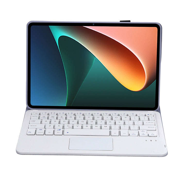 A0N5-A Ultra-thin Detachable Lambskin Texture TPU Bluetooth Keyboard Leather Tablet Case with Hol...