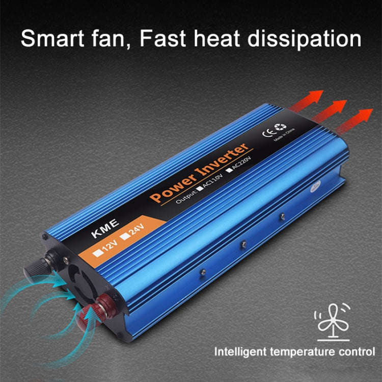 Carmaer 1200W Car Smart Multi-function Digital Display Inverter Household Power Converter, Specif...