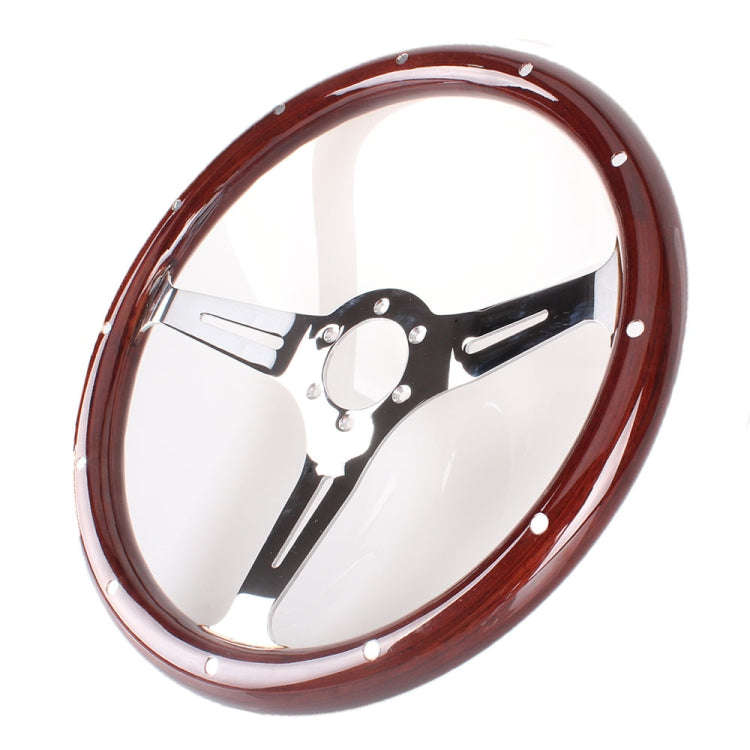 FXP8131+FXP8120A Car Modification 380mm Racing Sports Universal Perforated Steering Wheel