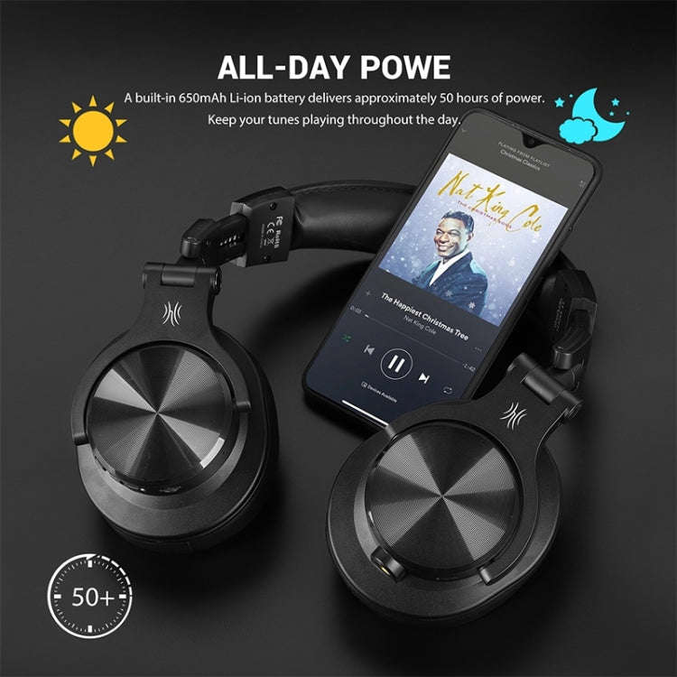 OneOdio A70 Black Red Head-mounted Wireless Bluetooth Stereo Headset