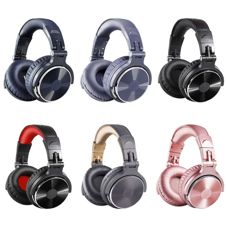 OneOdio Pro-10 Head-mounted Noise Reduction Wired Headphone with Microphone, Color:Grey Blue
