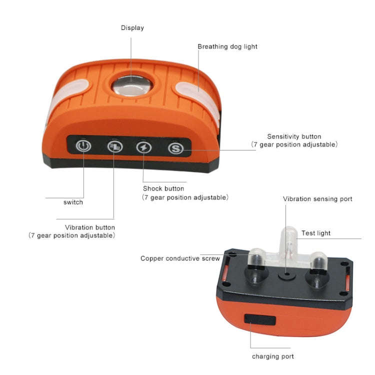 RC-302B Pet Bark Stopper Electric Shock Dog Training Collar Anti-interference Stop Calling Device...