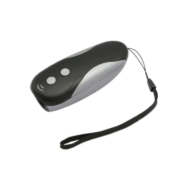 RC-533 Handheld Portable Ultrasonic Dog Repeller(Black + Silver)