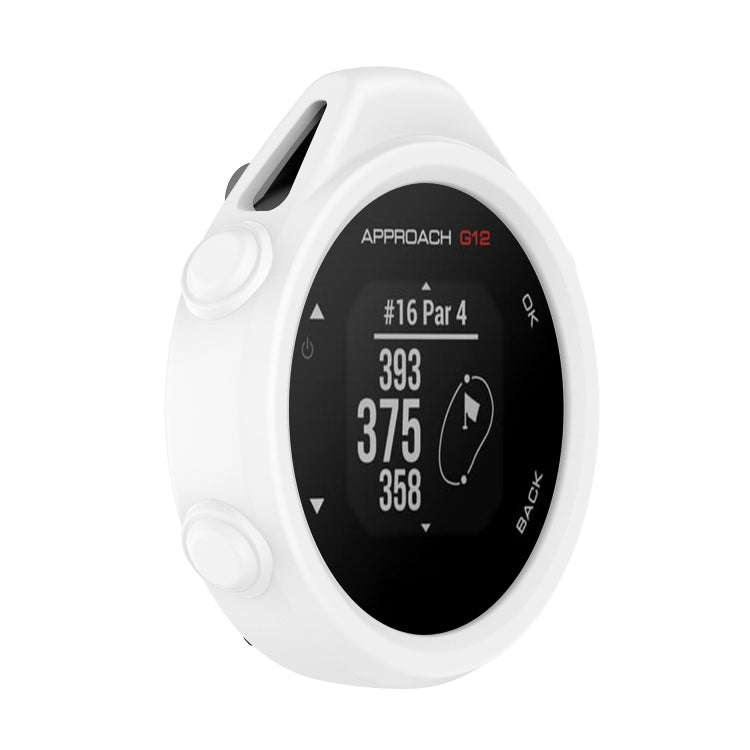 For Garmin Approach G12 Silicone Protective Case Cover(White)