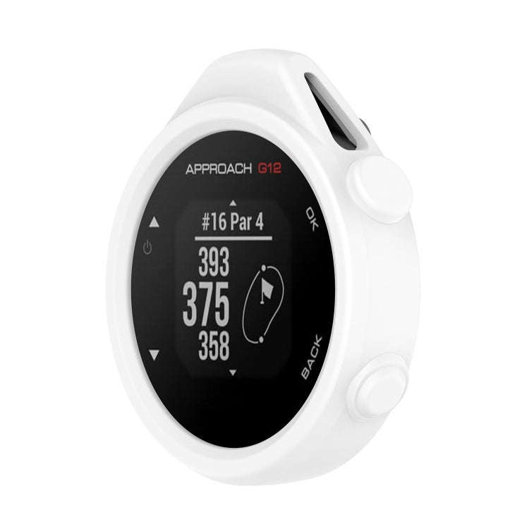 For Garmin Approach G12 Silicone Protective Case Cover(White)